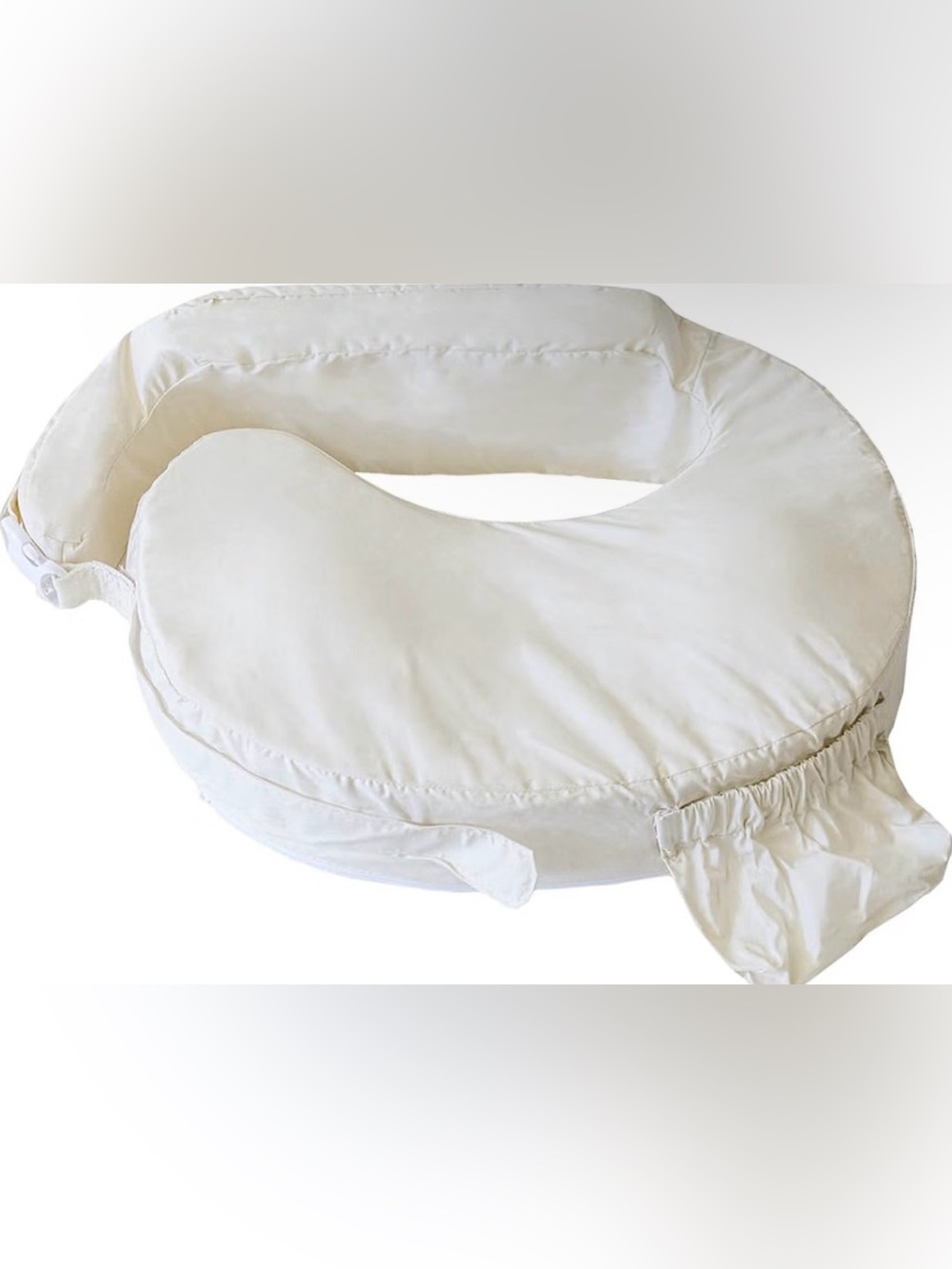 My Brest Friend Deluxe Nursing Pillow with 100% Organic Cotton Slipcover - Beige
